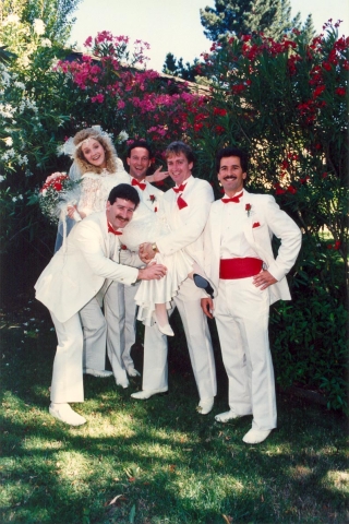 Jeff Baltors wedding circa 1988
John Condos, Mike Blazing and Ken Oberman